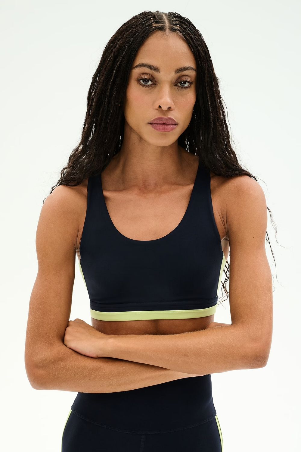 Splits59, Maci Airweight Bra, Indigo/Limeade