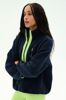Splits59, Reese Pullover, Indigo/Limeade