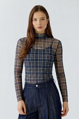 Oui, 99052, Layering Tee, Dark Blue Camel