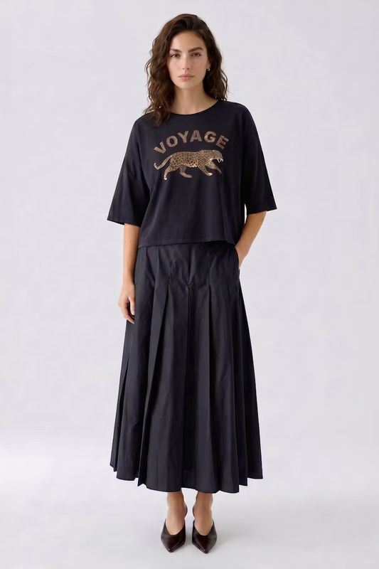 Oui, 99033, Black Skirt