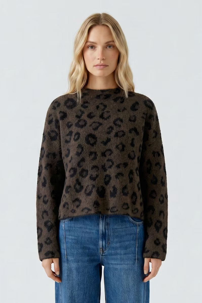Oui, 98982, Leopard Pullover