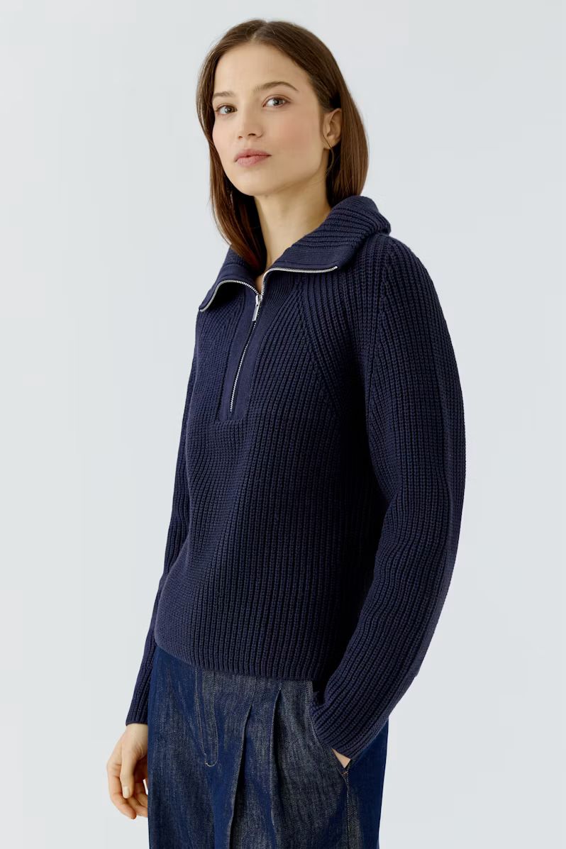 Oui, 98035, Dark Blue Pullover