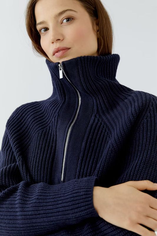 Oui, 98035, Dark Blue Pullover