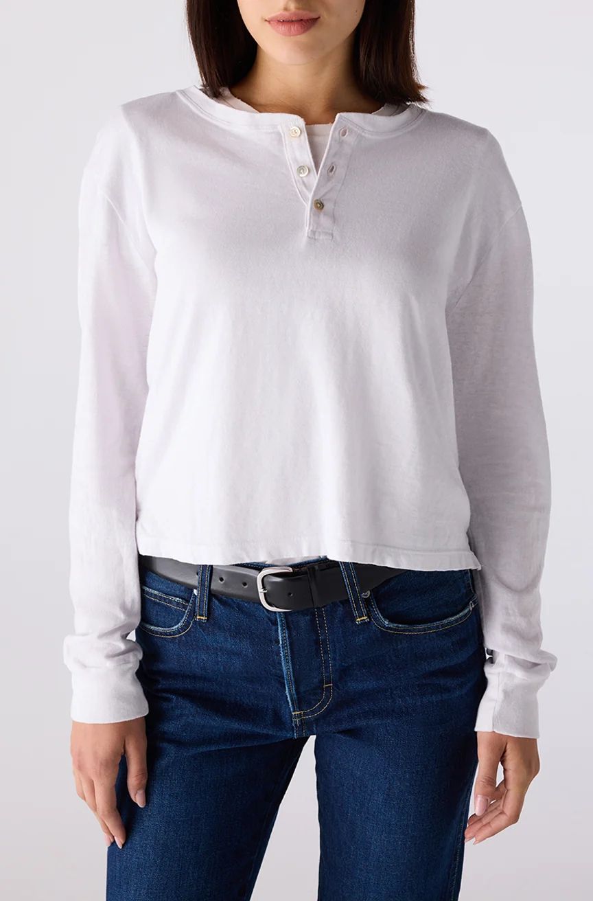 AMO Denim, Faye Henley, White
