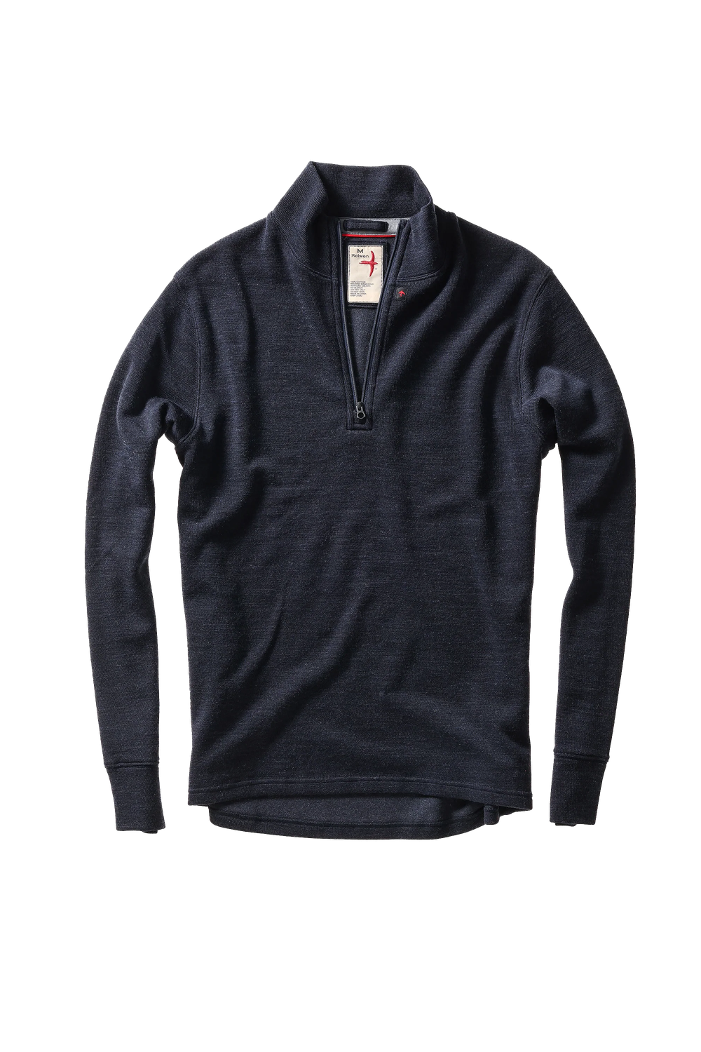 Relwen, Wool/Cotton Quarter Zip