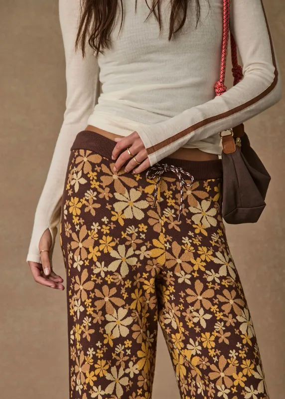 The Upside, COPACABANA JUNIPER KNIT PANT, Floral