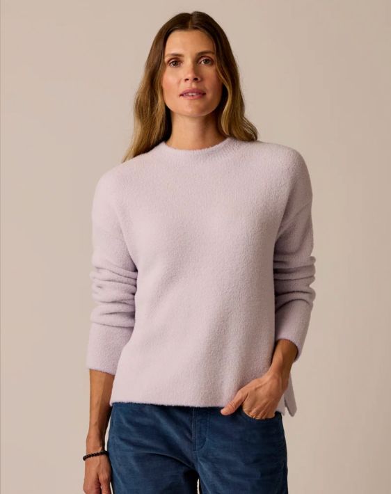 Carve Designs, Olivia Plush Sweater, Dark Dawn Birdseye