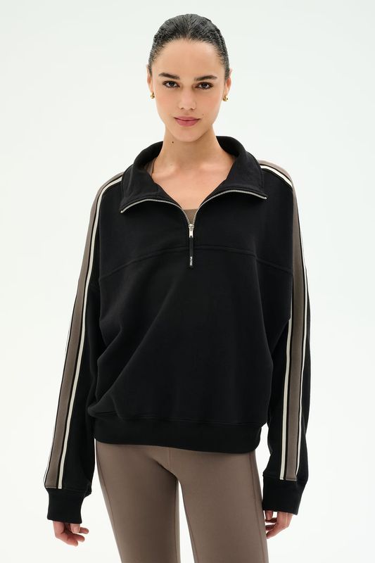 Splits59, Goldie Half Zip, Black/Lentil