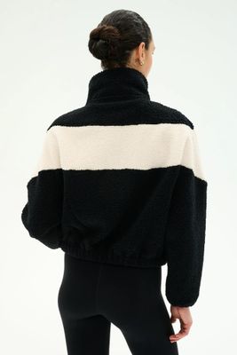 Splits59, Lottie Sherpa Jacket, Black/Creme