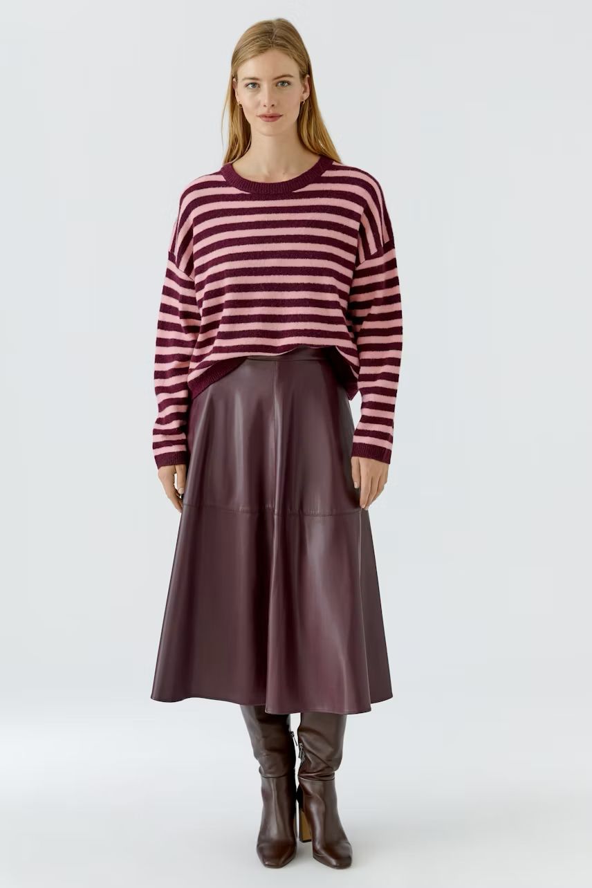 Oui, 92275, Pullover, Dark Red