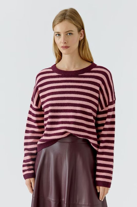 Oui, 92275, Pullover, Dark Red
