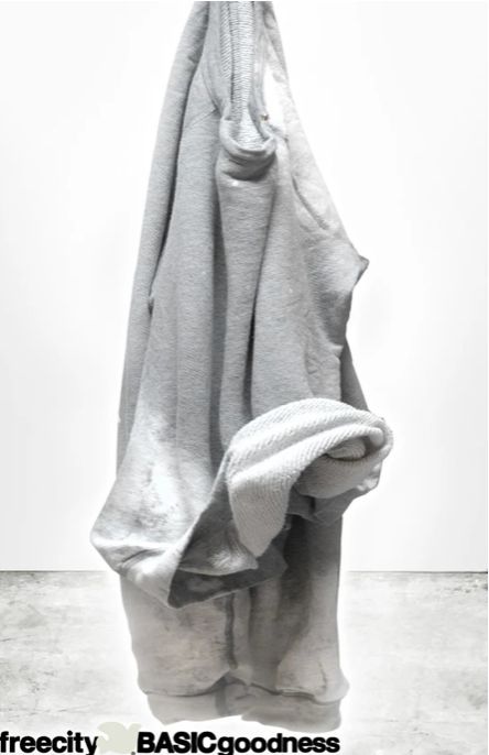 Free City, Lucky Rabbit Sweatshirt, Bleachout