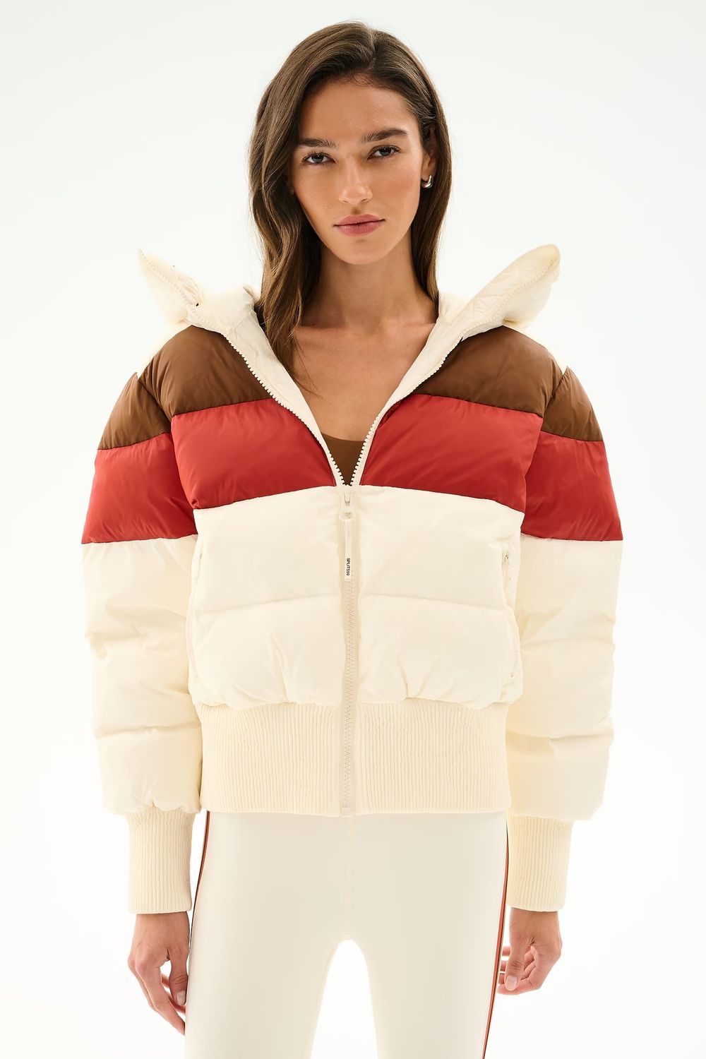 Splits59, ASPEN PUFFER JACKET, Creme/Terracotta