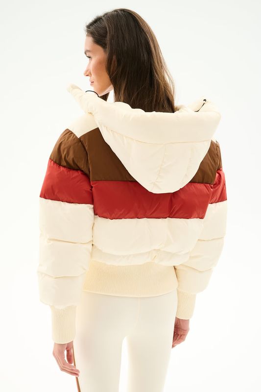 Splits59, ASPEN PUFFER JACKET, Creme/Terracotta