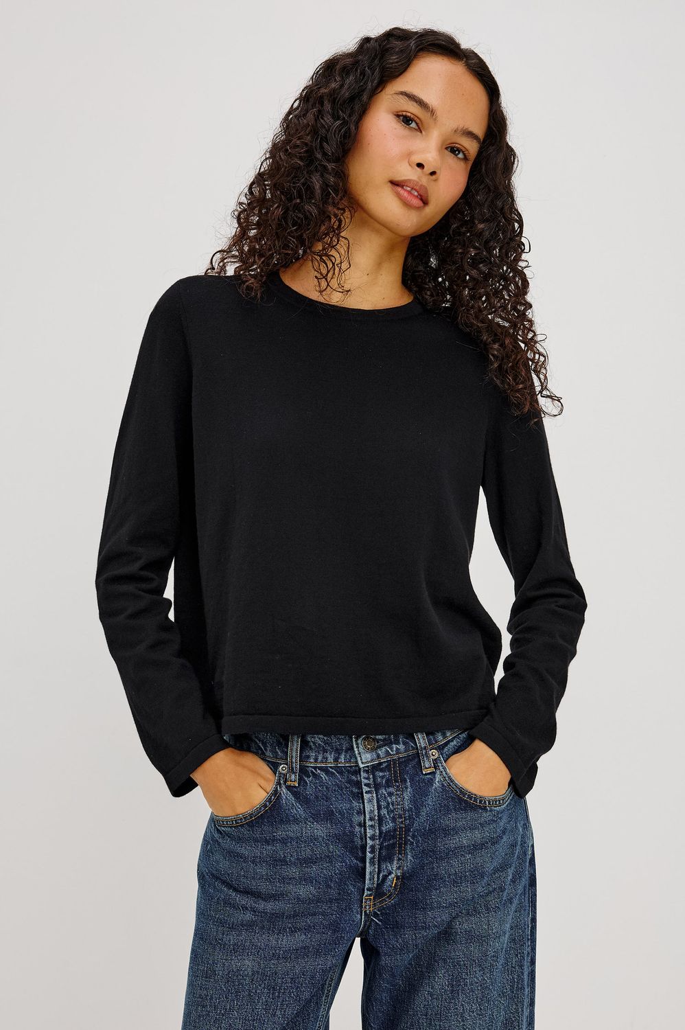 Rails, Cotton Cashmere Long Sleeve Tee