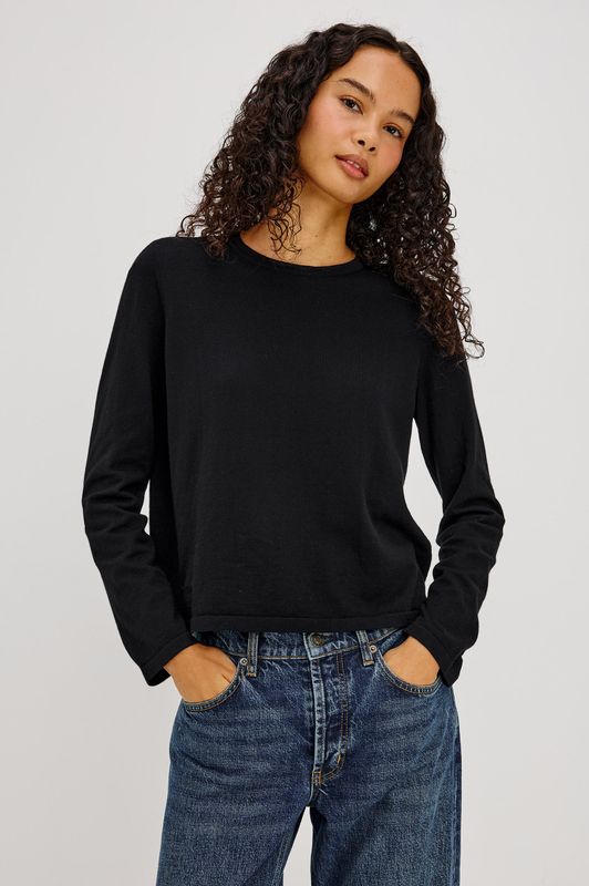 Rails, Cotton Cashmere Long Sleeve Tee