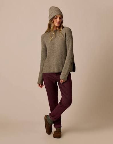 Carve Designs, Olivia Plush Sweater, Dark Olive Birdseye
