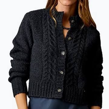 Carve Designs, Poppy Cropped Cardigan, Wall Street