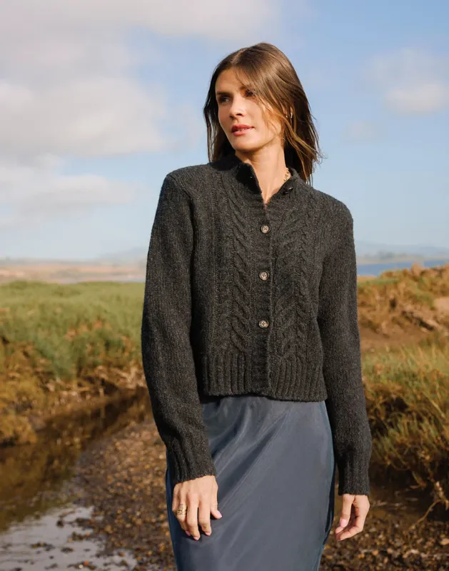 Carve Designs, Poppy Cropped Cardigan, Wall Street