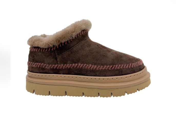 Laid Back London, NYALI MICRO 4.3. CHOC SUEDE ROSSO