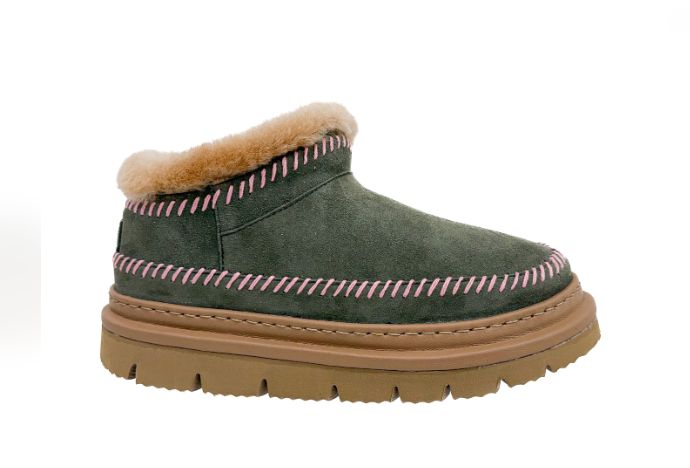 Laid Back London, NYALI MICRO 4.3. MOSS SUEDE BABY PINK