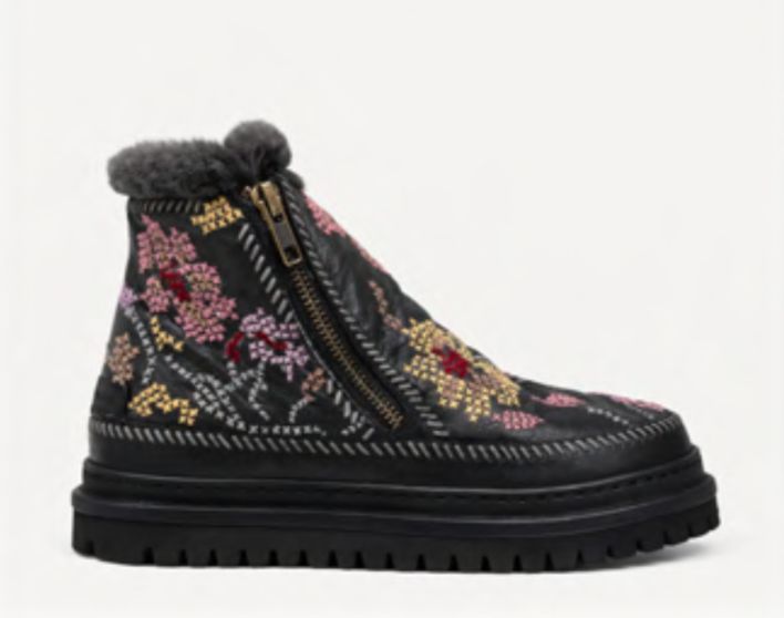 Laid Back London, SETSU 4.0. FOLK BLACK LEATHER MULTI