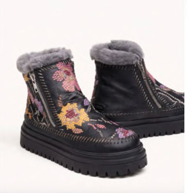 Laid Back London, SETSU 4.0. FOLK BLACK LEATHER MULTI