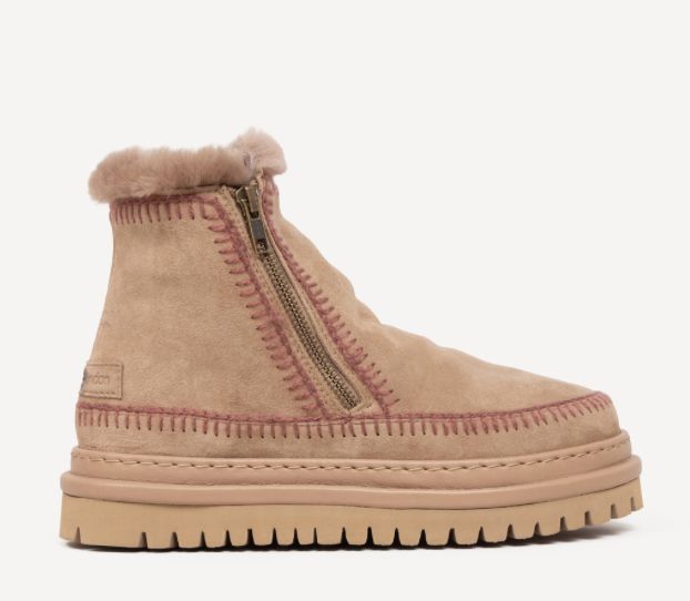 Laid Back London, SETSU 4.0. CROCHET OTTER SUEDE ROSSO