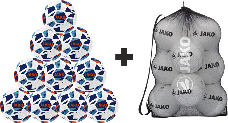 Jako Junioren Fußball Iconic 10er Set inkl. Ballnetz Jako Junioren Fußball Iconic 10er Set inkl. Ballnetz