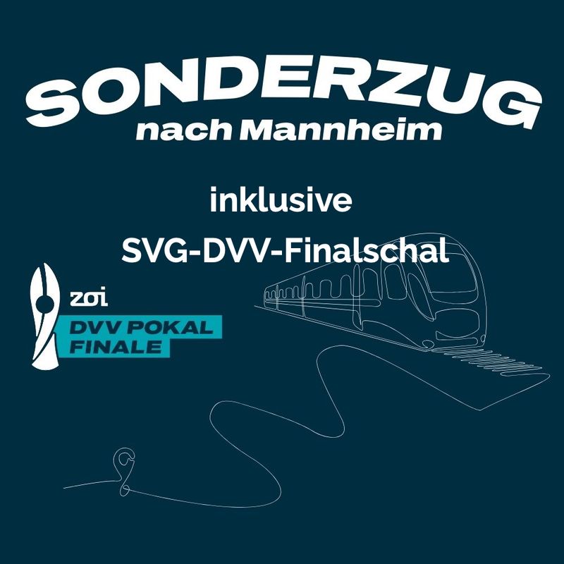 Zugfahrt Hin- und Rückfahrt - inkl. DVV - Pokalfinal -Schal  - Fanfahrt nach  Mannheim am 28.02.2026