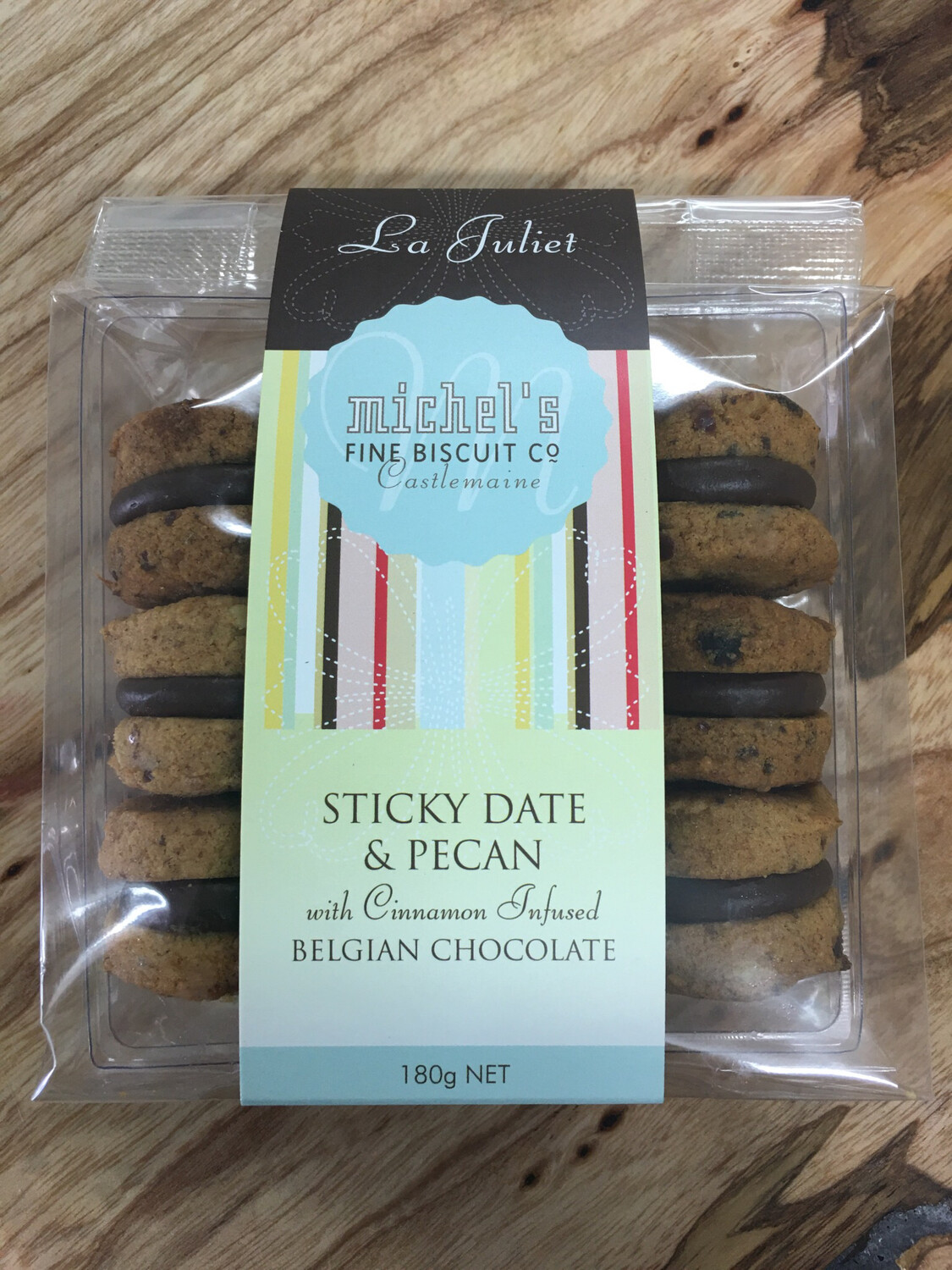 Sticky Date & Pecan With Cinnamon Infused Dark Belgian Chocolate