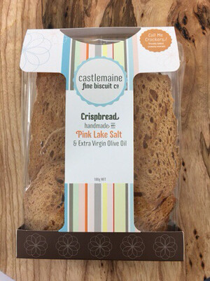 Pink Lake Salt Sourdough Crackers