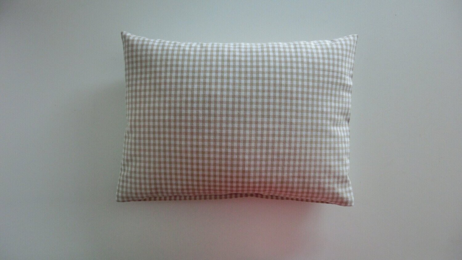 Zirbenkissen  kleines Karo beige
