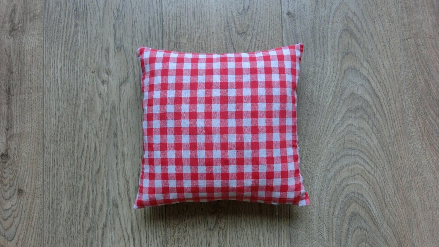 Zirbenkissen klein, karo rot