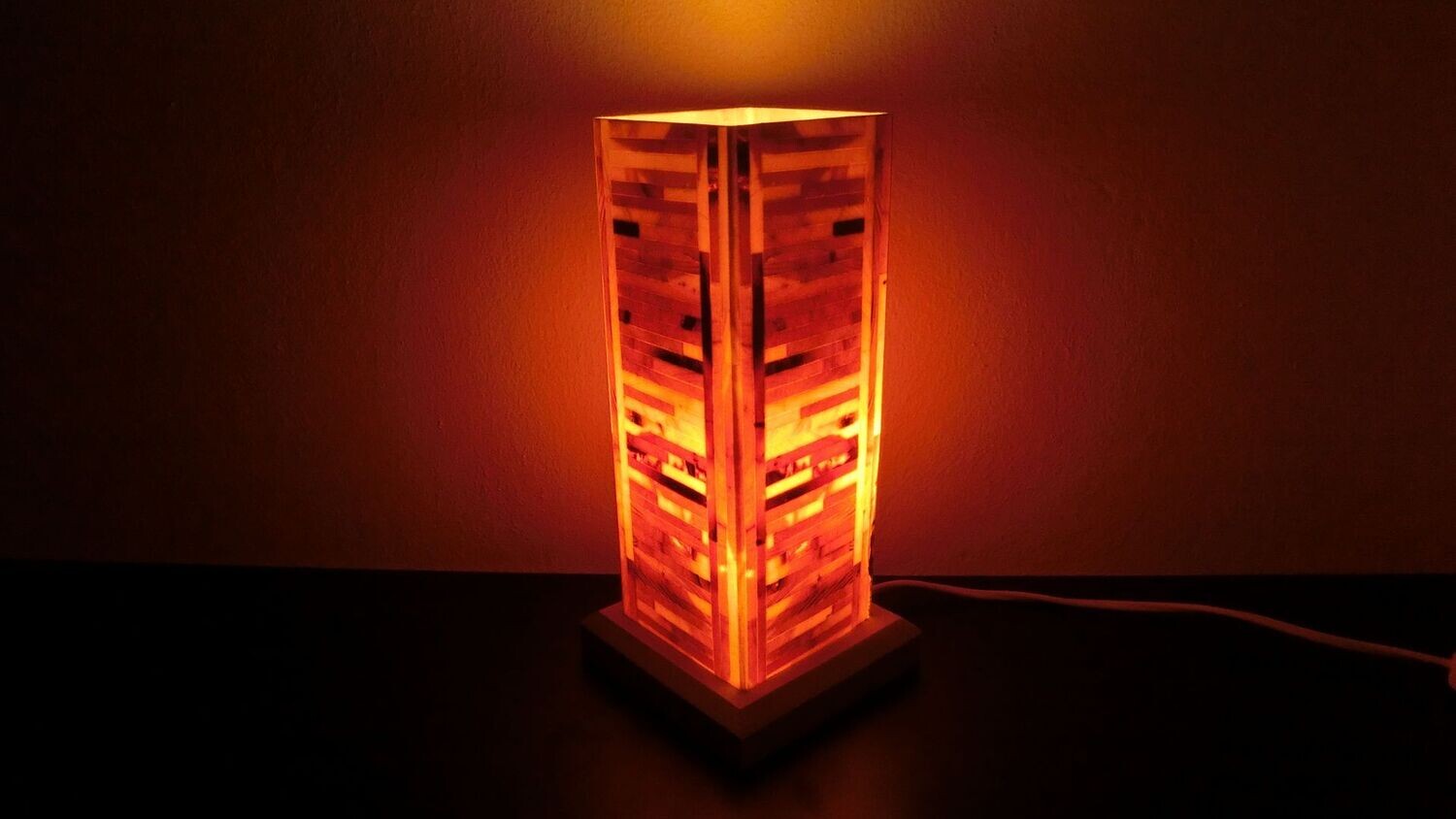 Zirben - Romantik - Lampe Nr. 946,   rechteckig