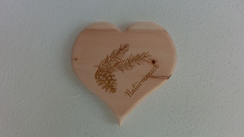Zirbenholz - Wandbild Zirbenholz - Wandbild "Naturmensch" 16 cm