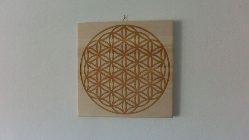 Zirben - Wandbild rechteckig,  37 cm.