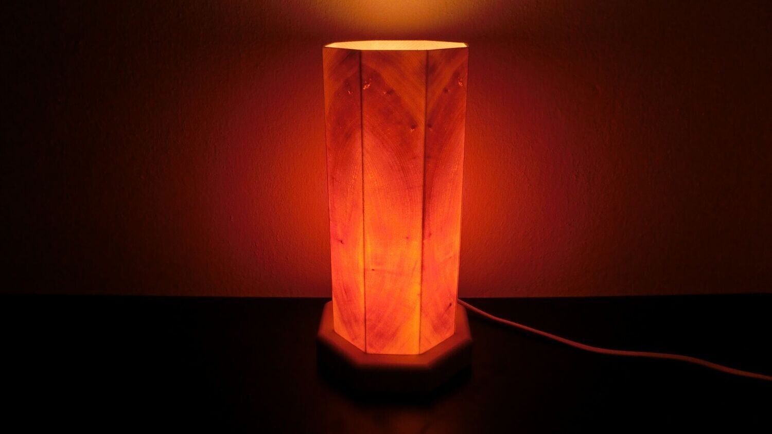 Zirben - Romantik - Lampe Nr. 1018, achteckig