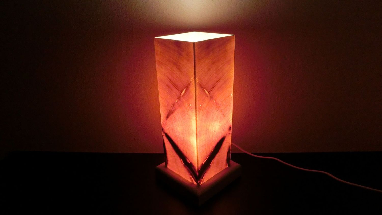 Zirben - Romantik - Lampe  Nr. 1104, rechteckig