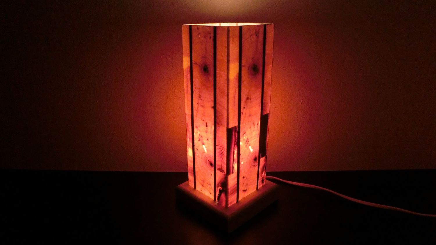 Zirben - Romantik - Lampe Nr. 1067 rechteckig