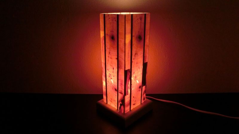 Zirben - Romantik - Lampe Nr. 1067 rechteckig
