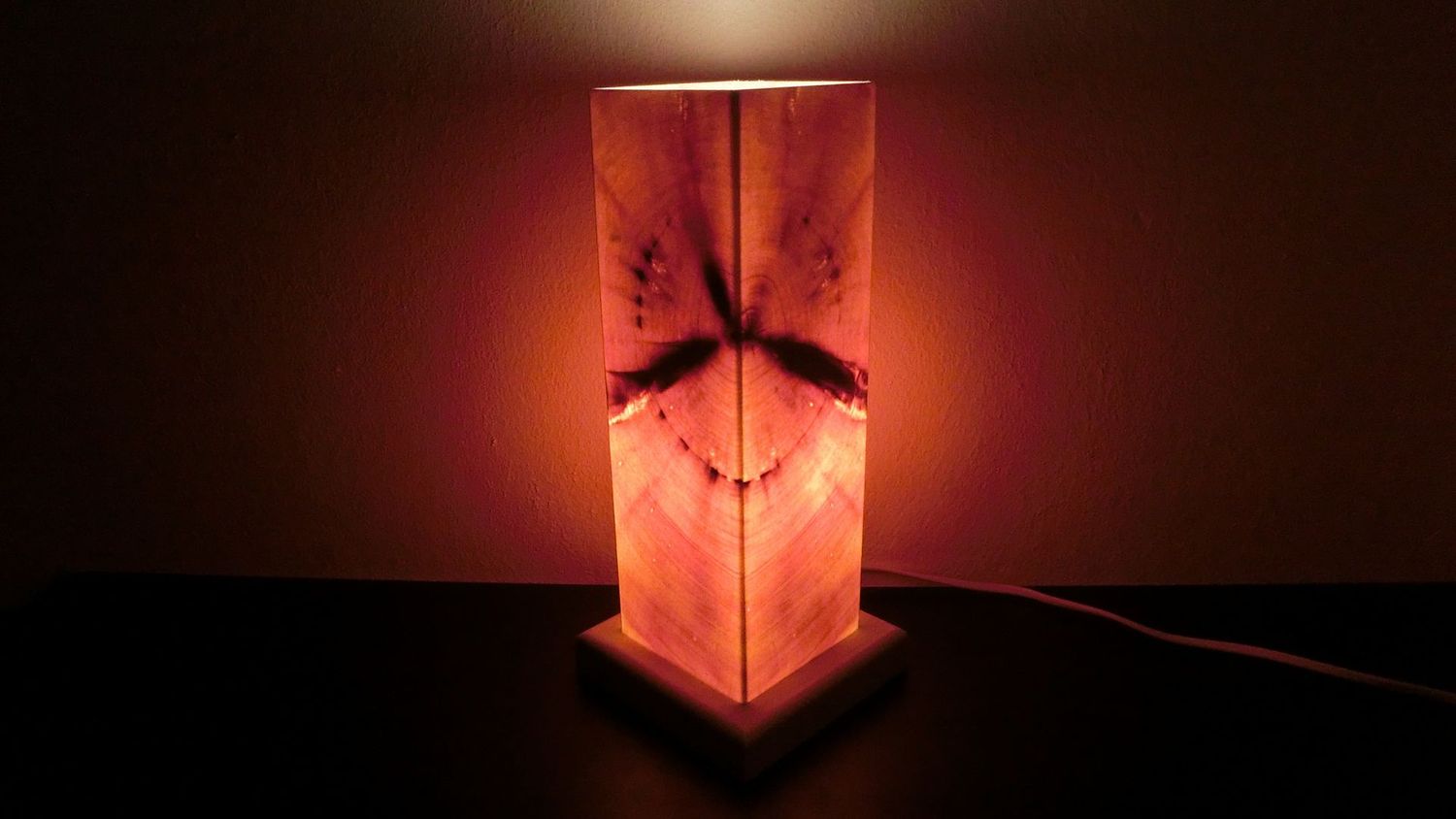 Zirben-Romantik-Lampe Nr. 1133, rechteckig