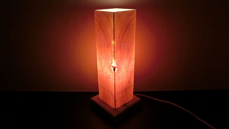 Zirben - Romantik - Lampe Nr. 1227, rechteckig