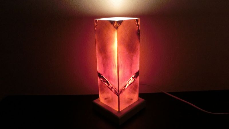 Zirben - Romantik - Lampe Nr. 1239,  rechteckig