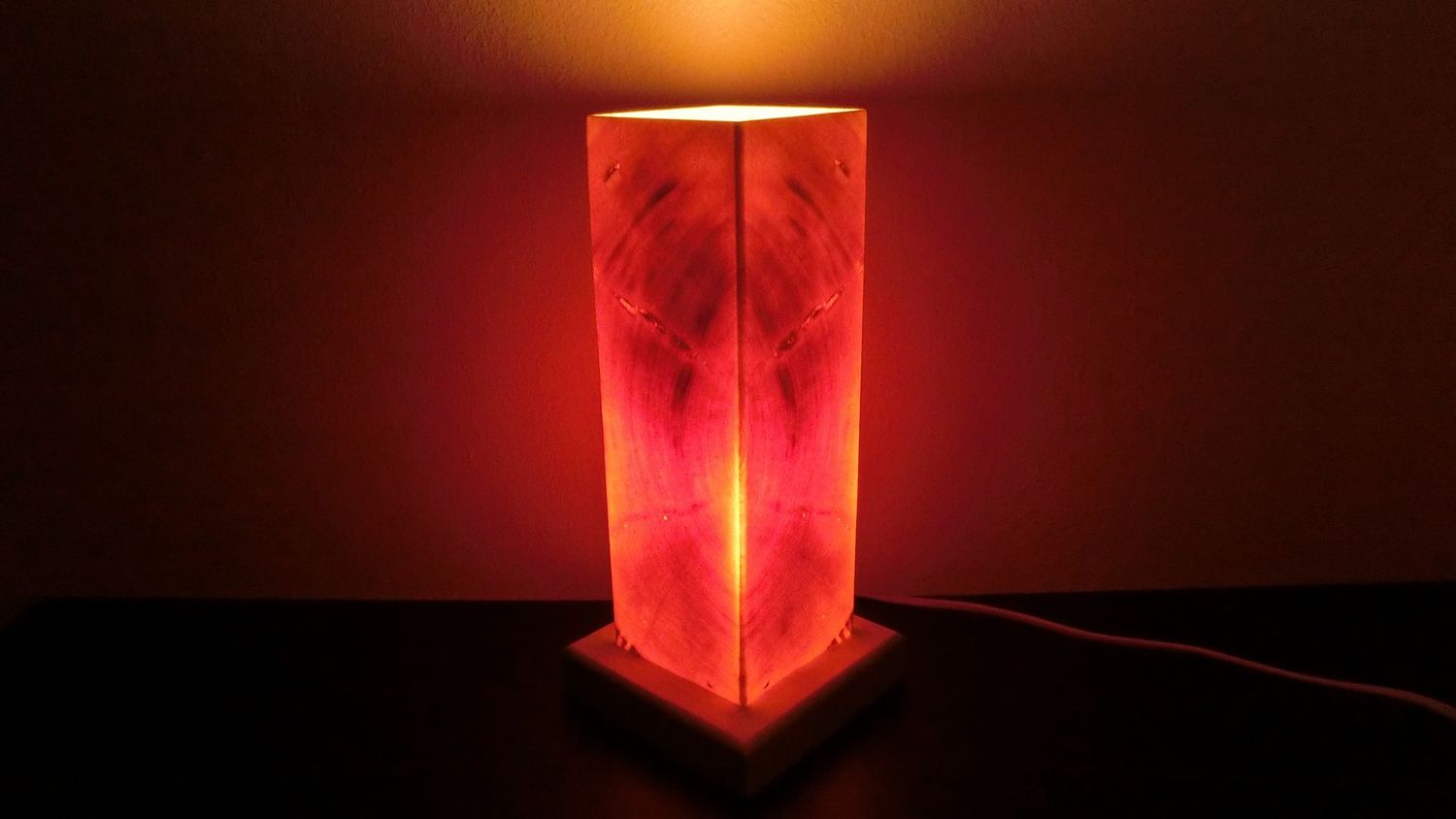 Zirben - Romantik - Lampe Nr. 1231,  rechteckig