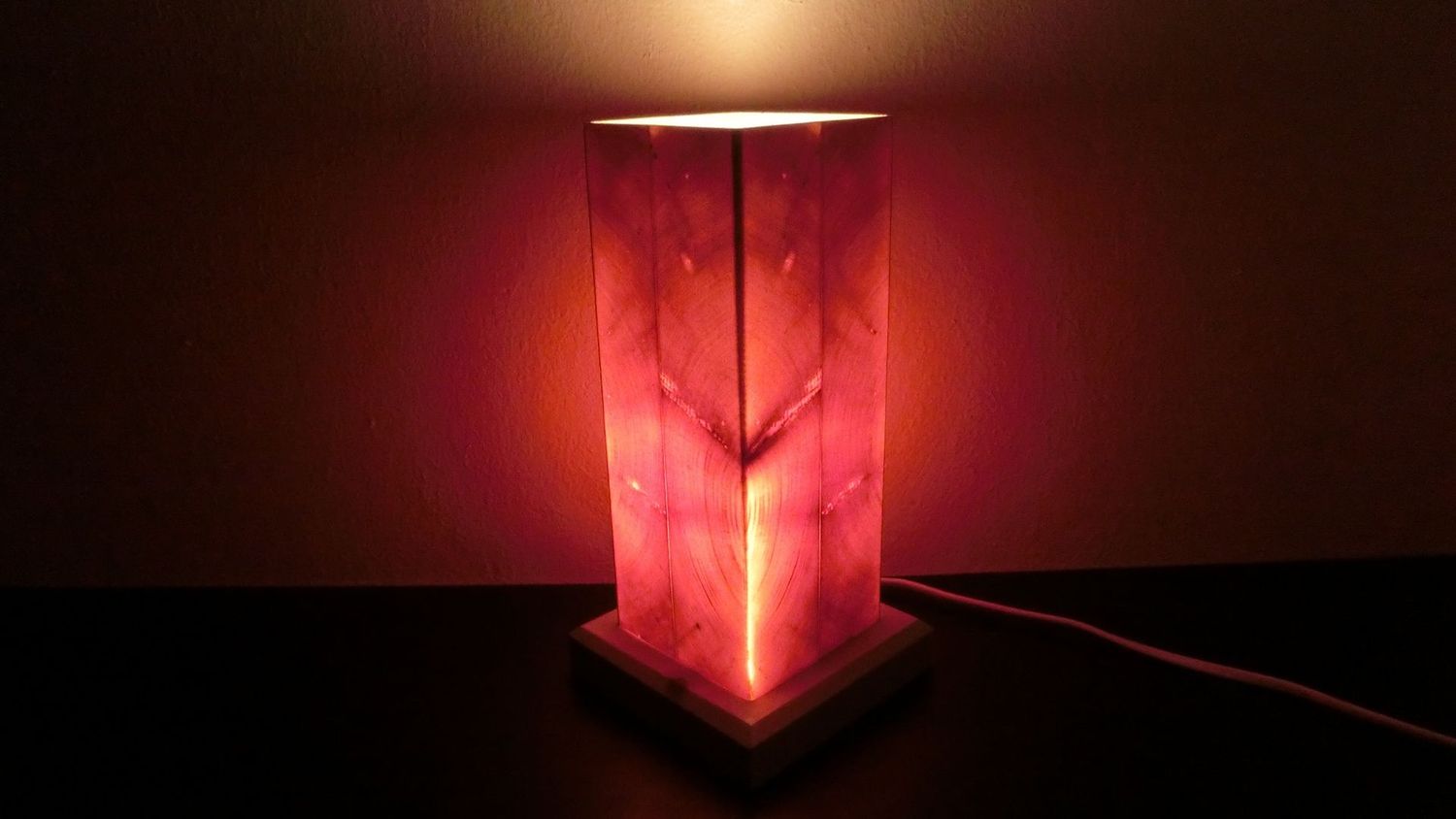 Zirben - Romantik - Lampe Nr. 830, rechteckig