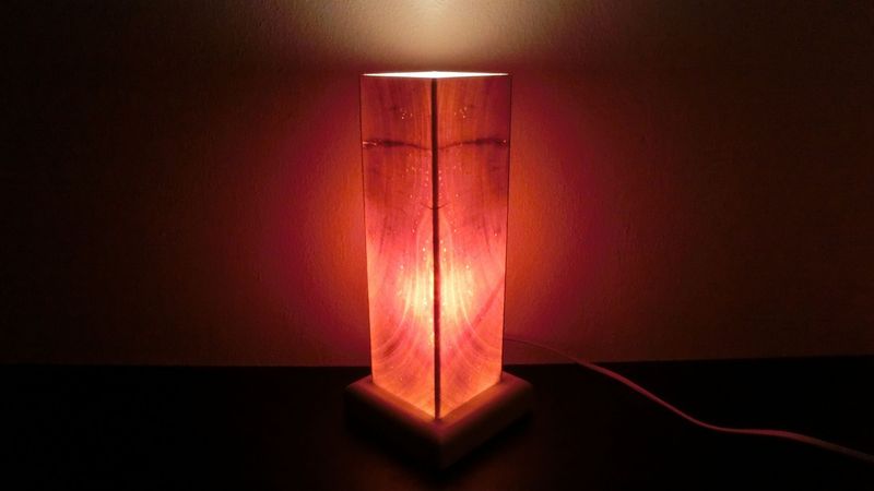 Zirben - Romantik - Lampe  Nr. 1212 rechteckig