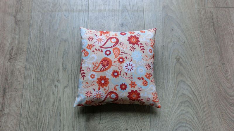 Zirbenkissen klein, paisley orange