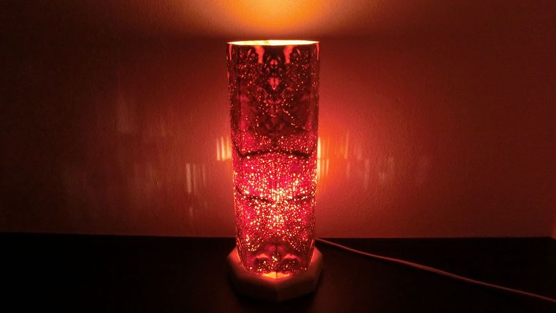 Zirben - Altholz - Romantik - Lampe Nr. 1302, achteckig