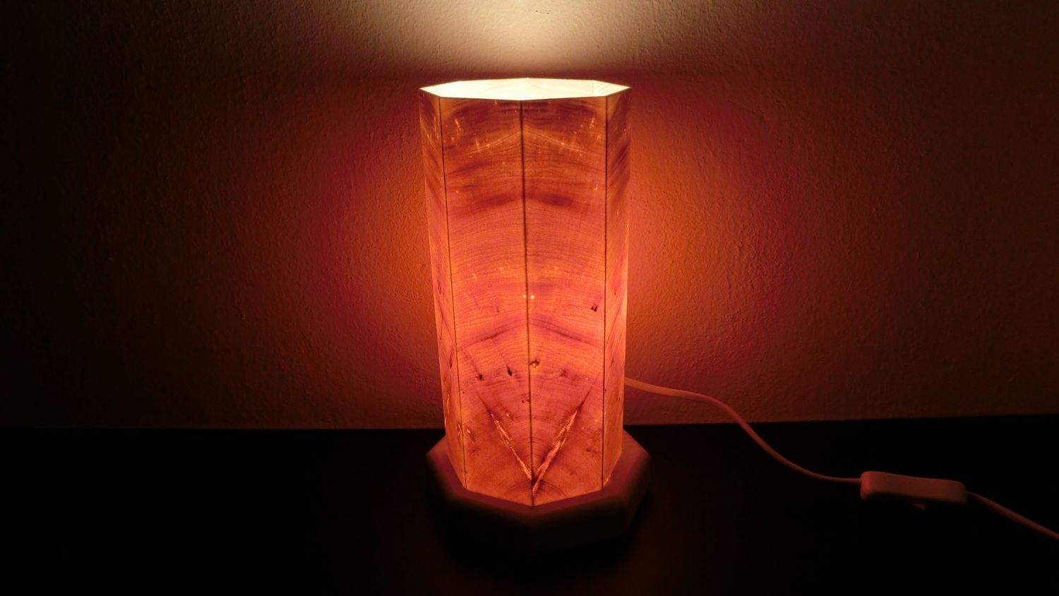 Zirben - Romantik - Lampe Nr. 1309,  achteckig